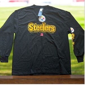 Pittsburgh Steelers‎ NFL Team Apparel Long Sleeve Shirt XL NWT Black